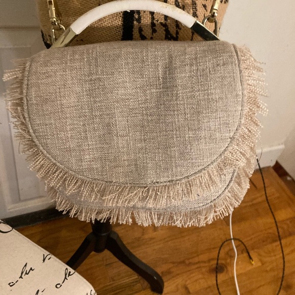 Cynthia ROWELY FELIX LINEN FRINGE CROSSBODY - Picture 6 of 9